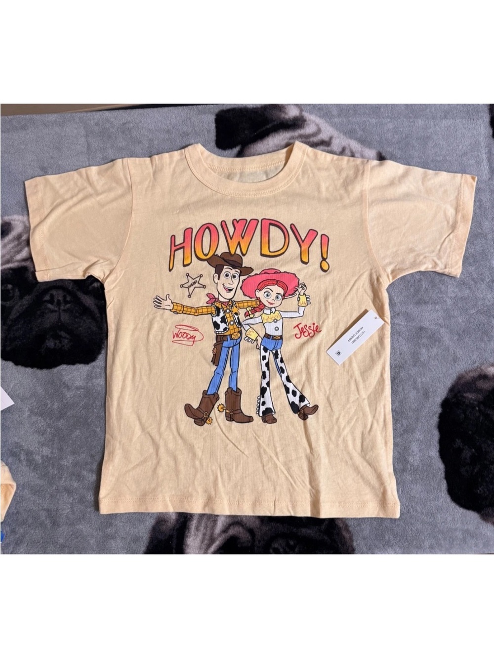 Howdy! Yellow Toy Story Woody & Jessie Toddker T-Shirt